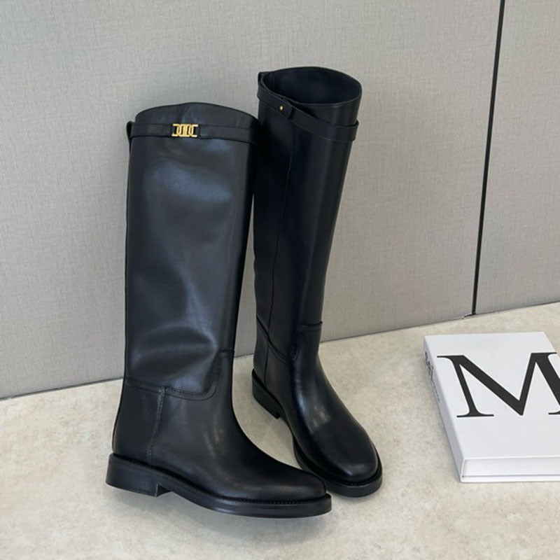 Black Vegan Leather Boots