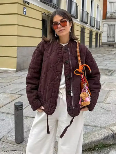 Vintage Quilted Padded Coat