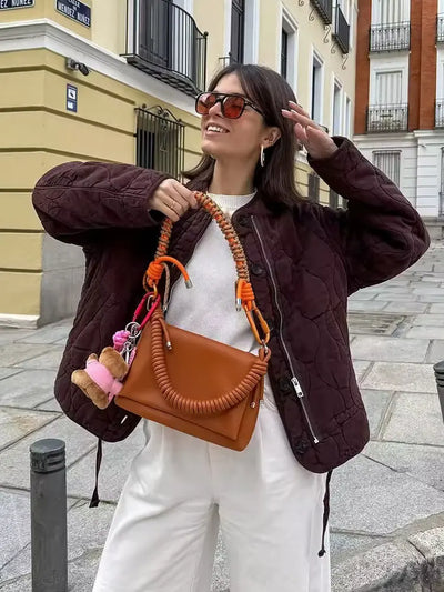 Vintage Quilted Padded Coat