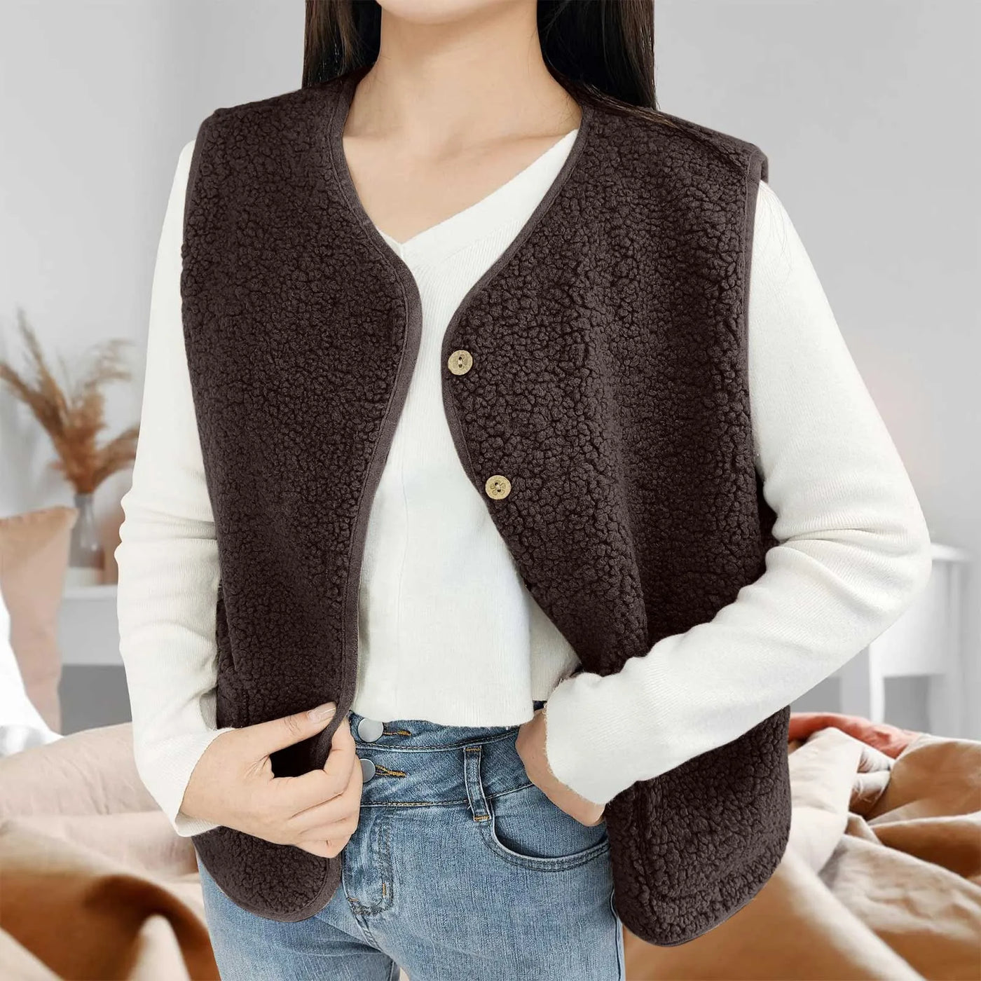 Teddy Fleece Vest
