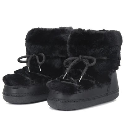 Fluffy Fur Winter Snow Boots