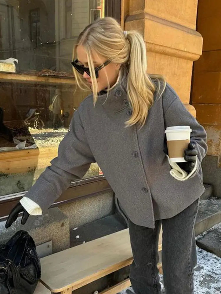 Winter Cape Collar Coat