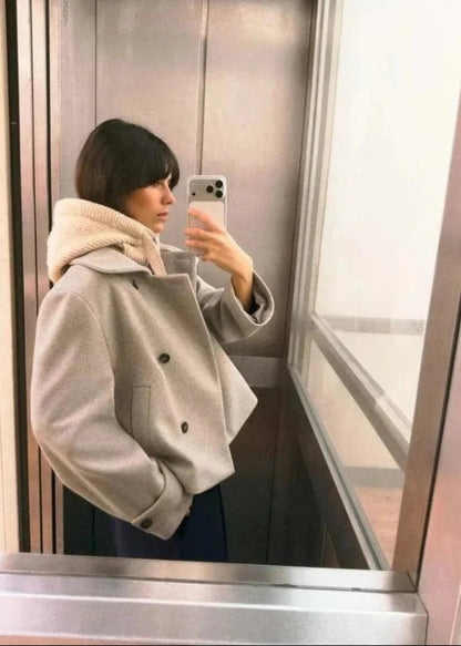 Stylish Stand Collar Jacket with Pockets