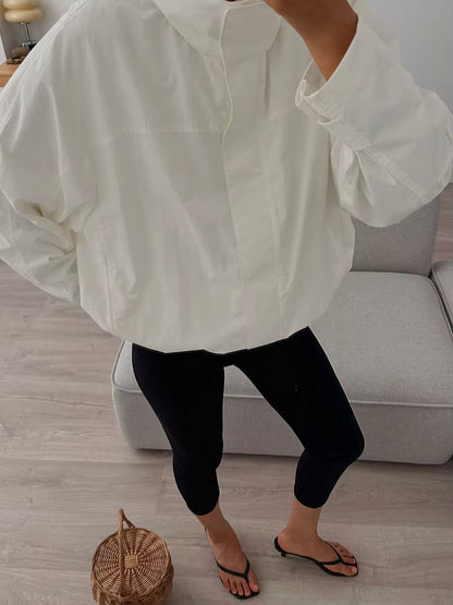 Stylish Hooded Windbreaker Jacket