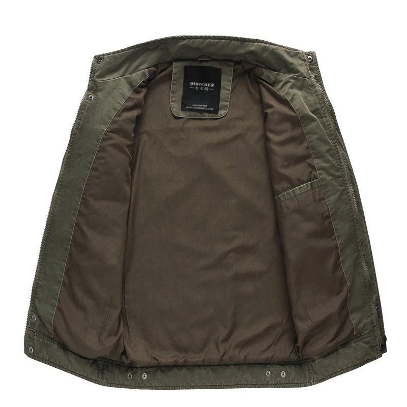 OLANE Army Military Style Jacket BrownMMen's Coats & Jackets