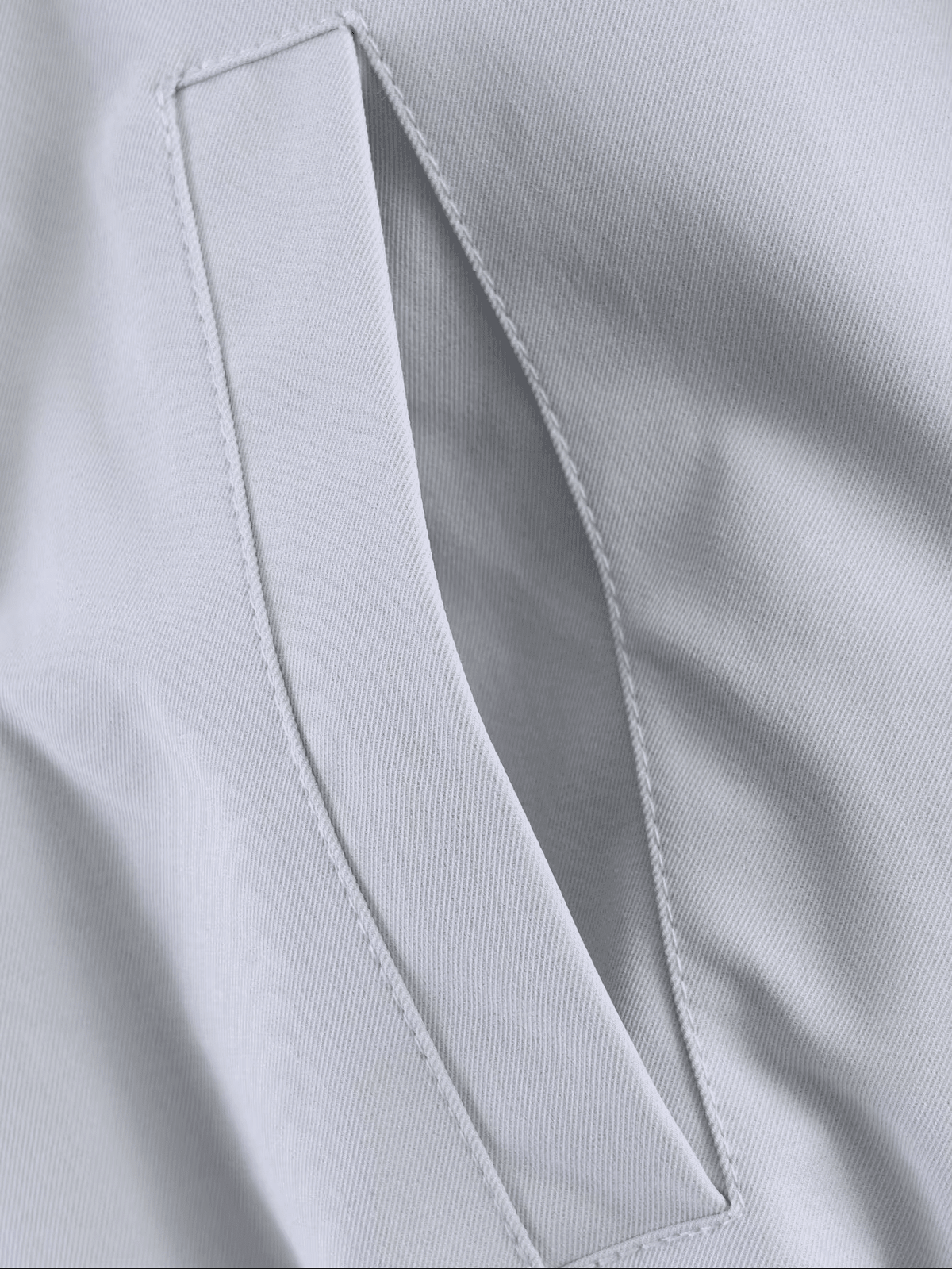 OLANE Asymmetrical Zip High Neck Jacket Light BlueSWomen's Coats & Jackets