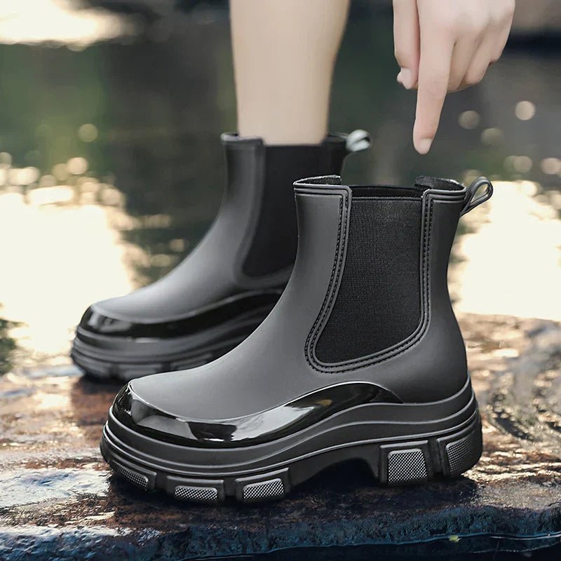 Chelsea-Boots mit markanter Plateausohle