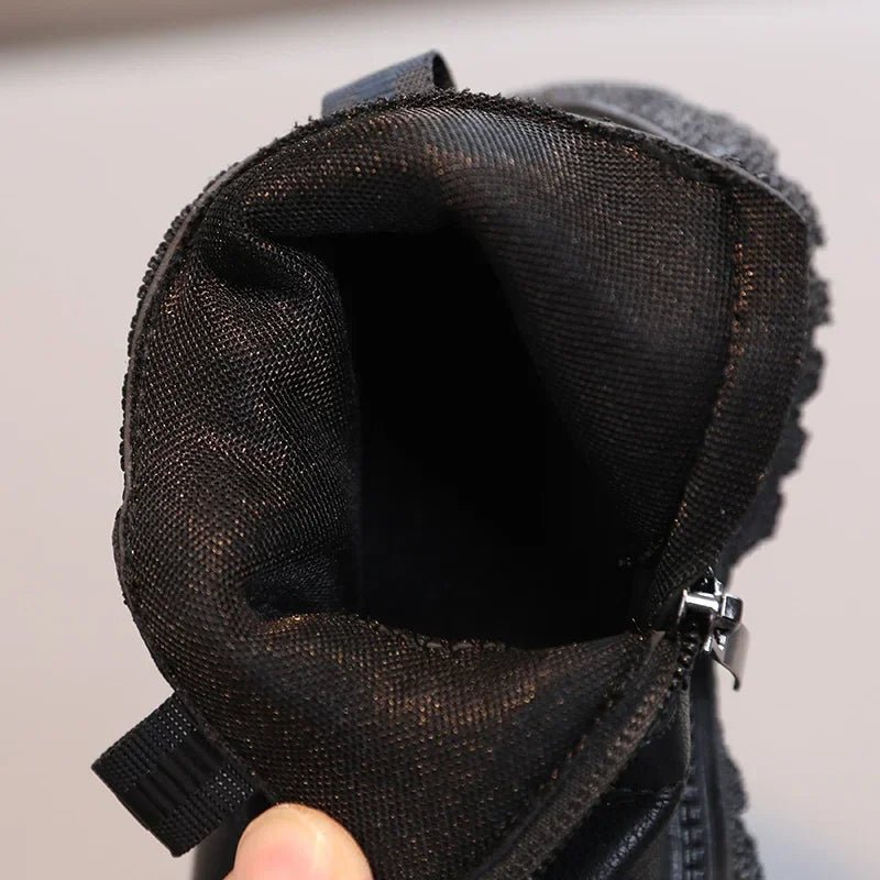 Olane Brand Kids Winter Leather Boots Brown21Kids' Boots