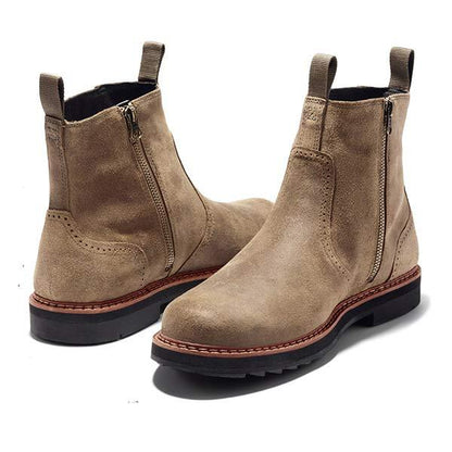 Olane Brand Leather Boots Western Style Black39Men's Boots