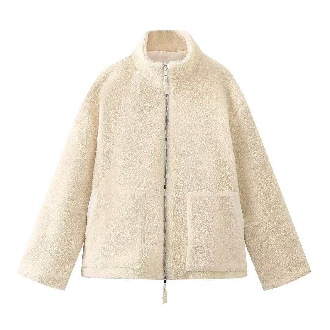 Carla Zip Up Teddy Jacket