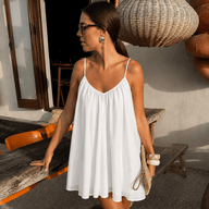 Helen Robe Mini Fluide à Bretelles Spaghetti