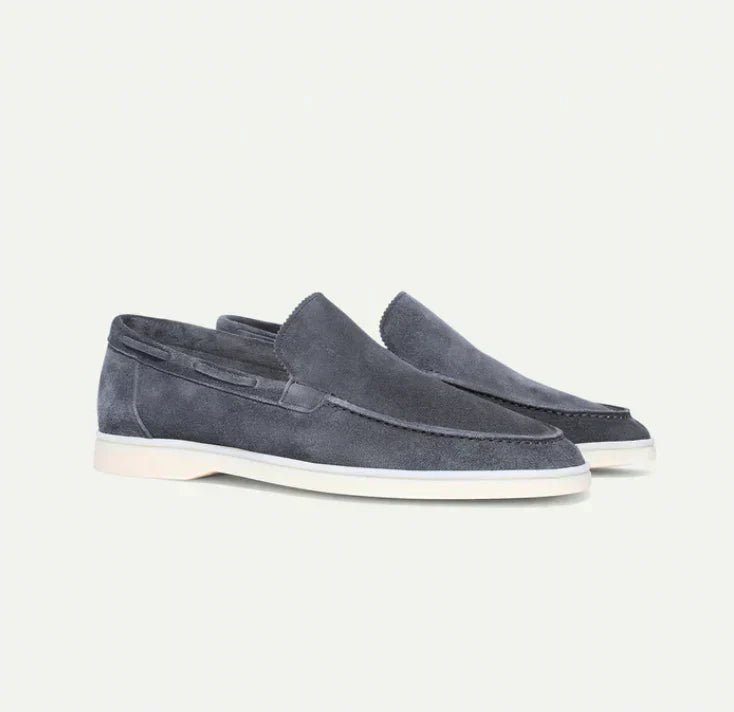 OLANE Classic Faux Leather Slip-On Loafers Dark Brown38Men's Shoes