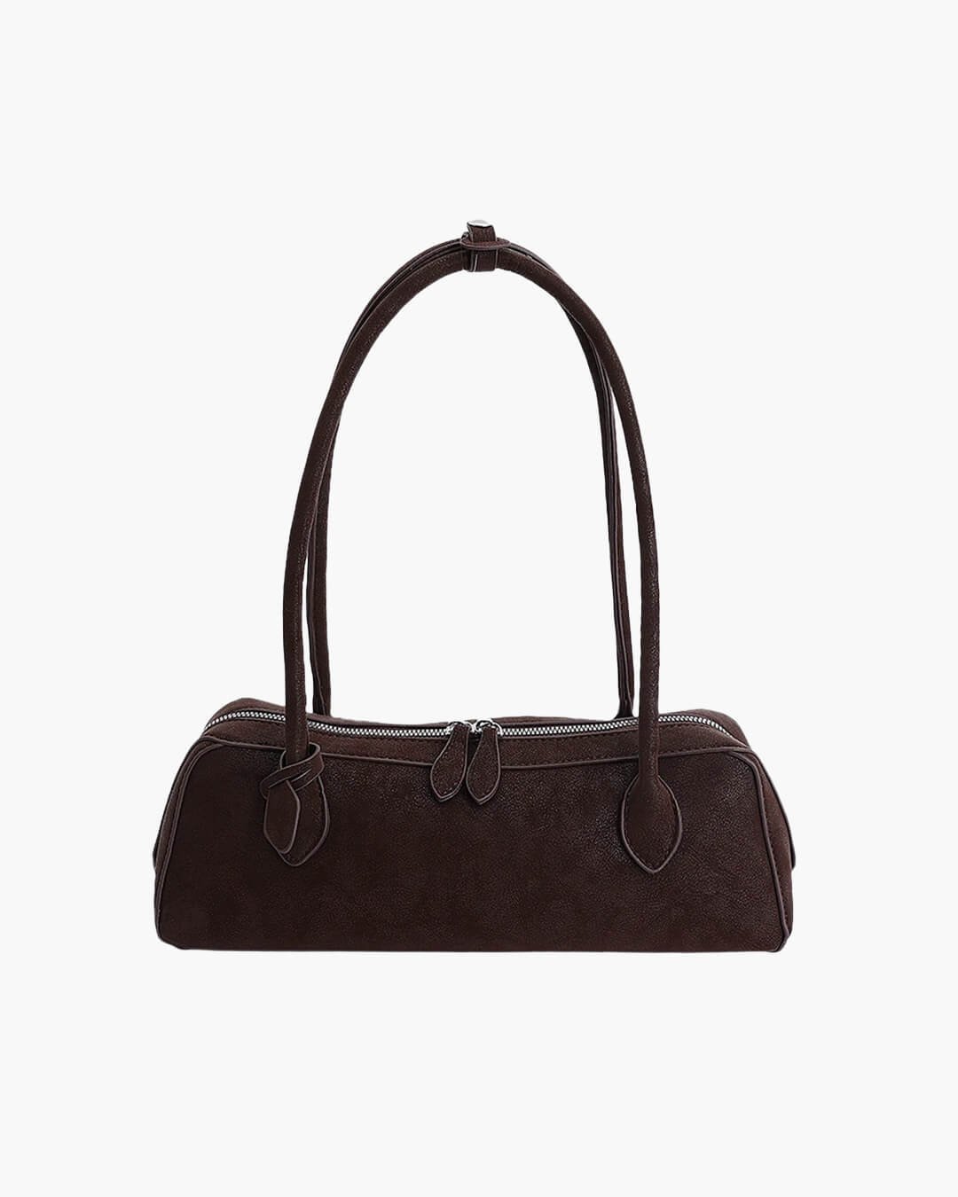 OLANE Classic Faux Suede Baguette Bag CoffeeBag