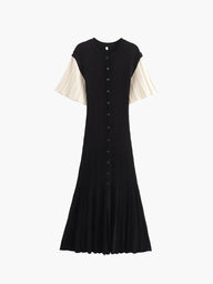 Adra Ribbed Knitted Midi Dress