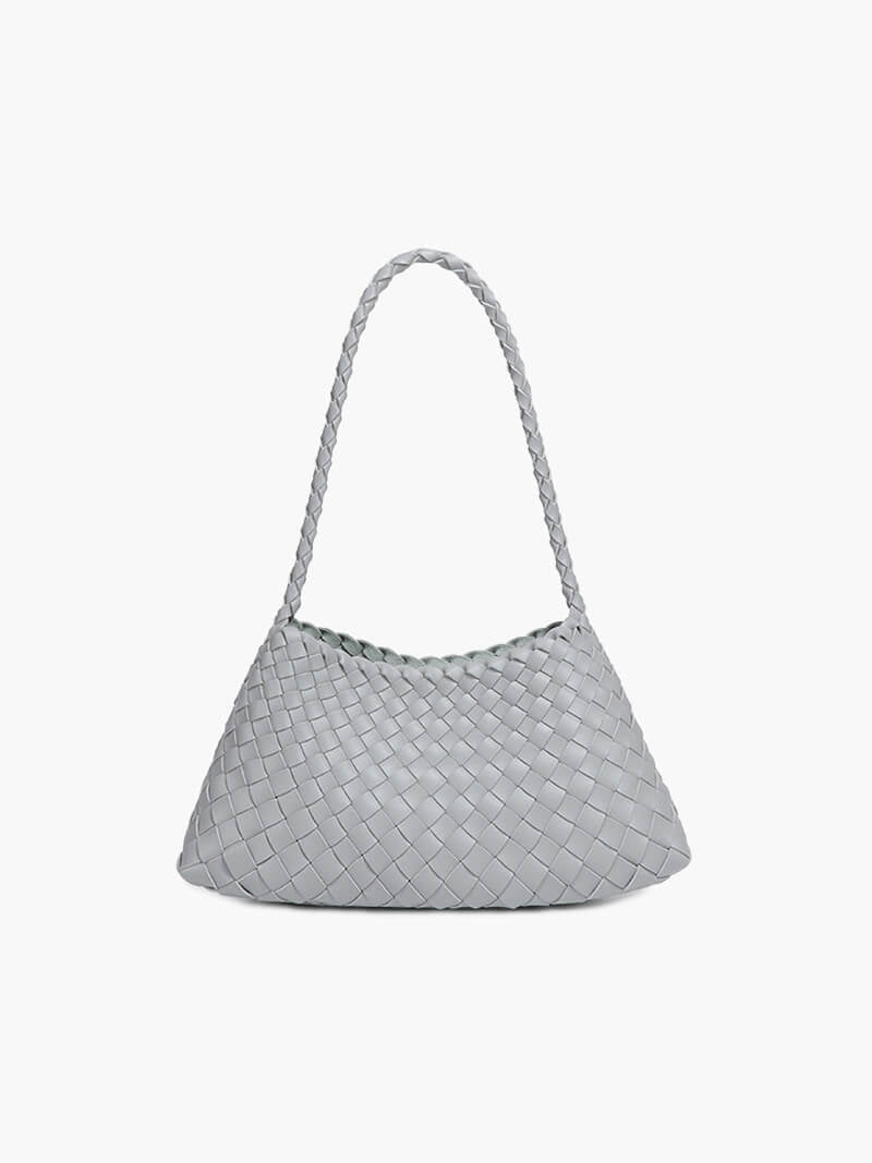 OLANE Classic Vegan Leather Woven Bag Small GreySmallBag