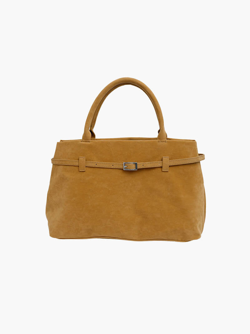 OLANE Elegant Faux Suede Shoulder Bag BeigeRegularWomen's Handbags