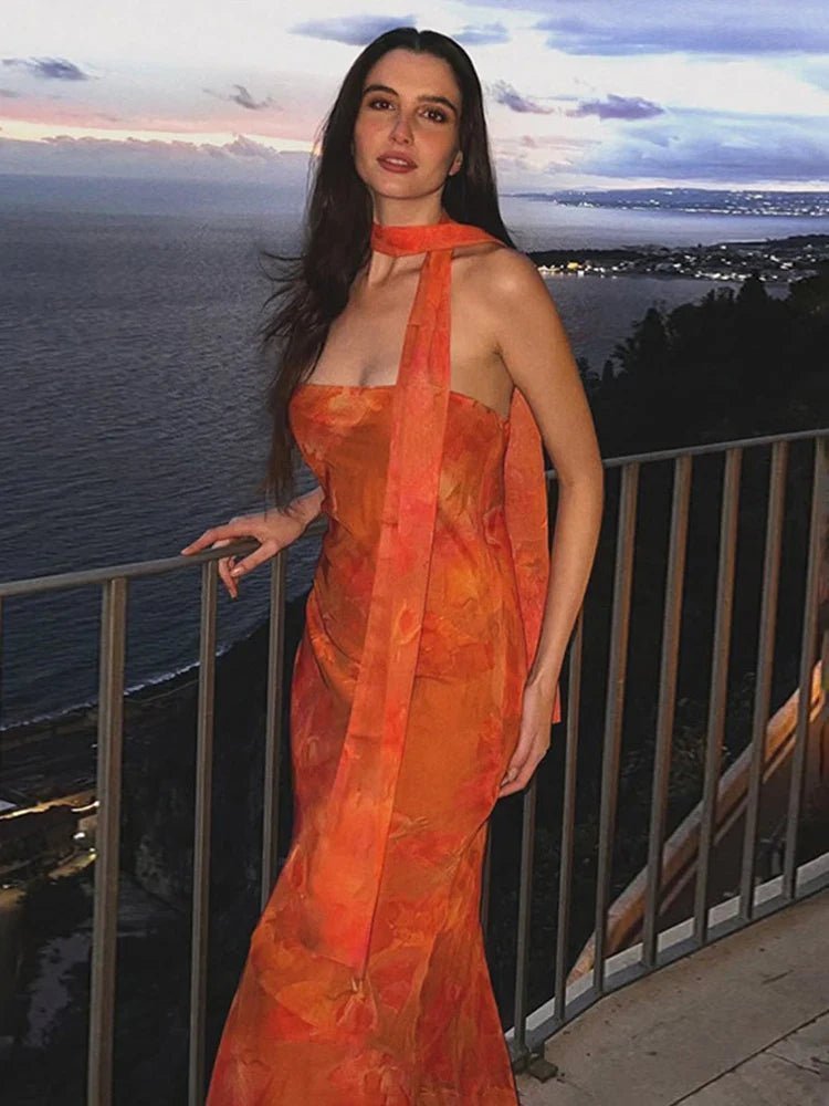 OLANE Elegant Strapless Mesh Maxi Dress XSWomen’s Dresses