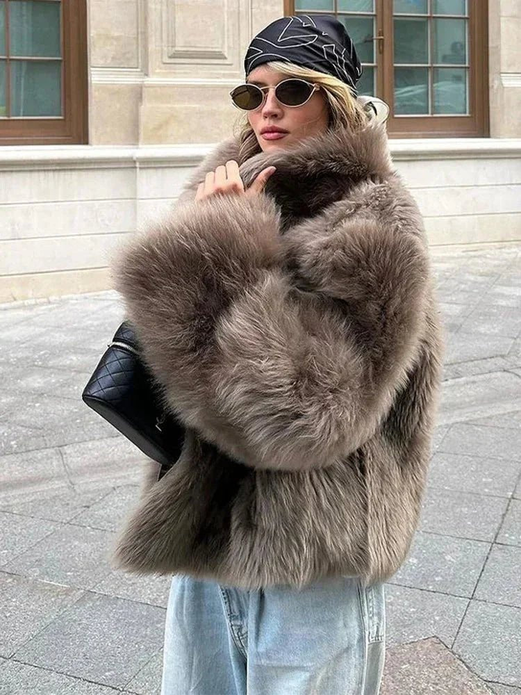 OLANE Ellie Faux Fur Coat SCoat