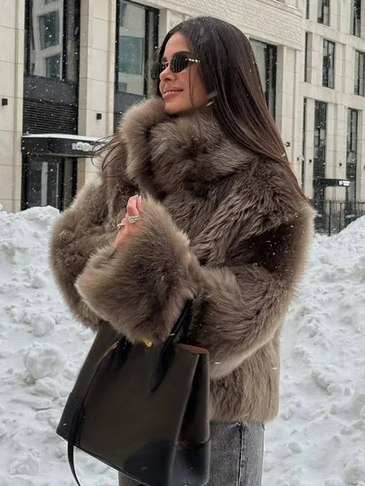 OLANE Ellie Faux Fur Coat SCoat
