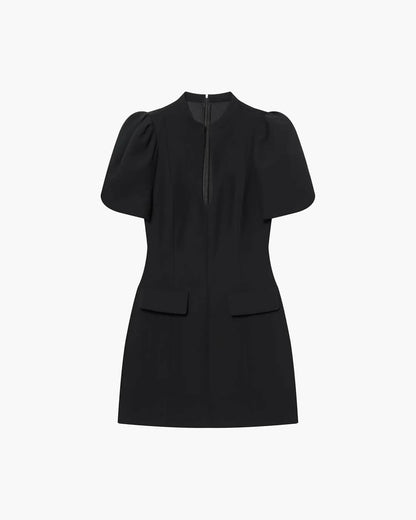 OLANE Elowen Puff Sleeve Mini Dress BlackMWomen's Dresses