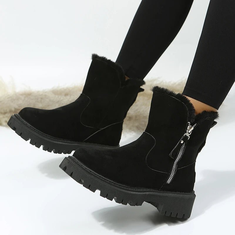 Aeria – Stiefel aus Wildlederimitat