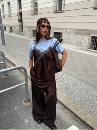 Gianna Asymmetric Satin Mini Dress