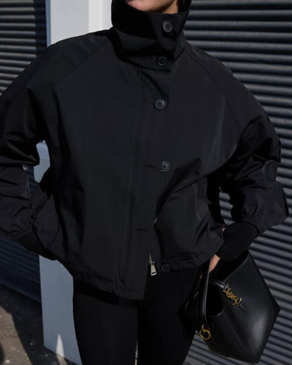 OLANE High - Neck Tailored Jacket BlackSWomen's Coats & Jackets