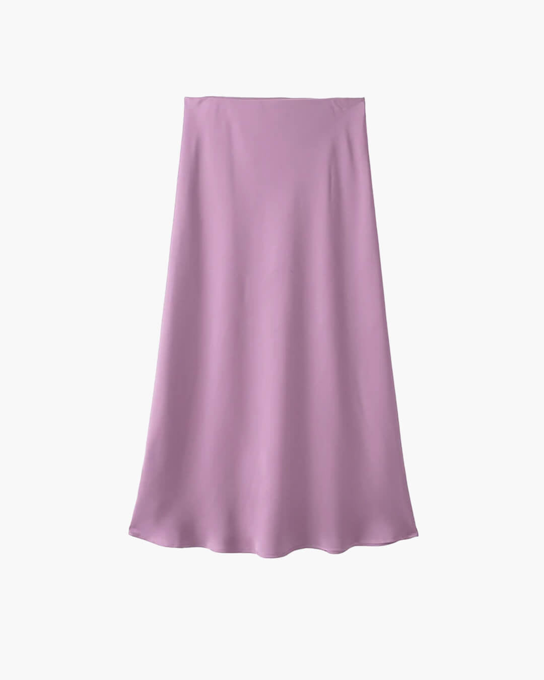 OLANE High Waist Satin Midi Skirt LavenderXSWomen's Bottoms