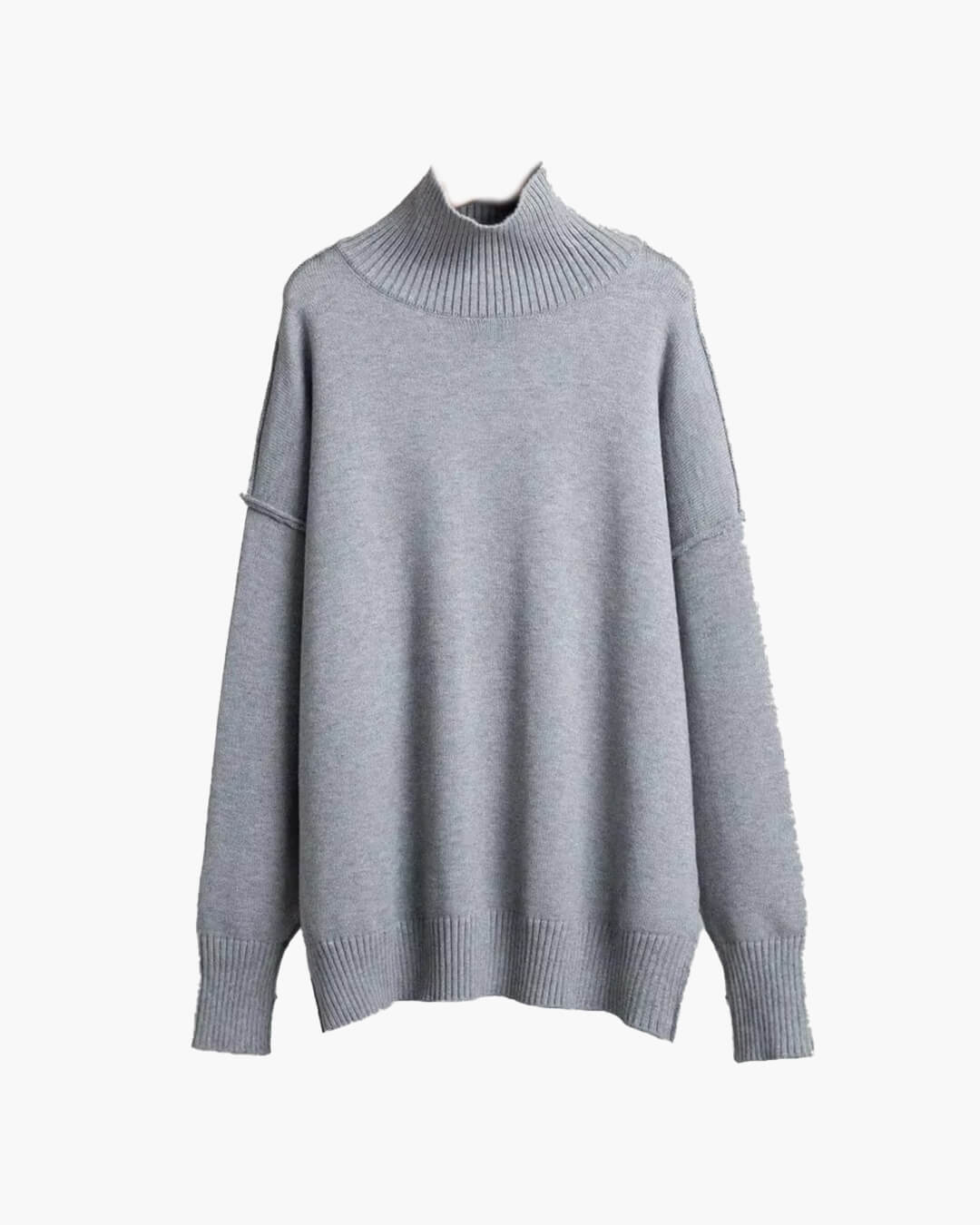 OLANE Lexi Turtleneck Knit Sweater Dark GrayMSweaters