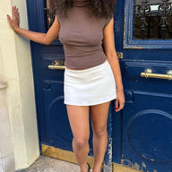 Agafia Low-Waist Bodycon Mini Skort