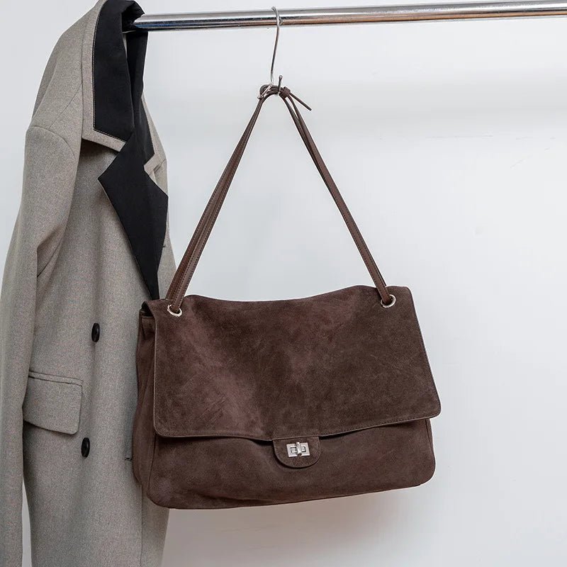 Matte Umhänge-Tote aus Wildlederimitat