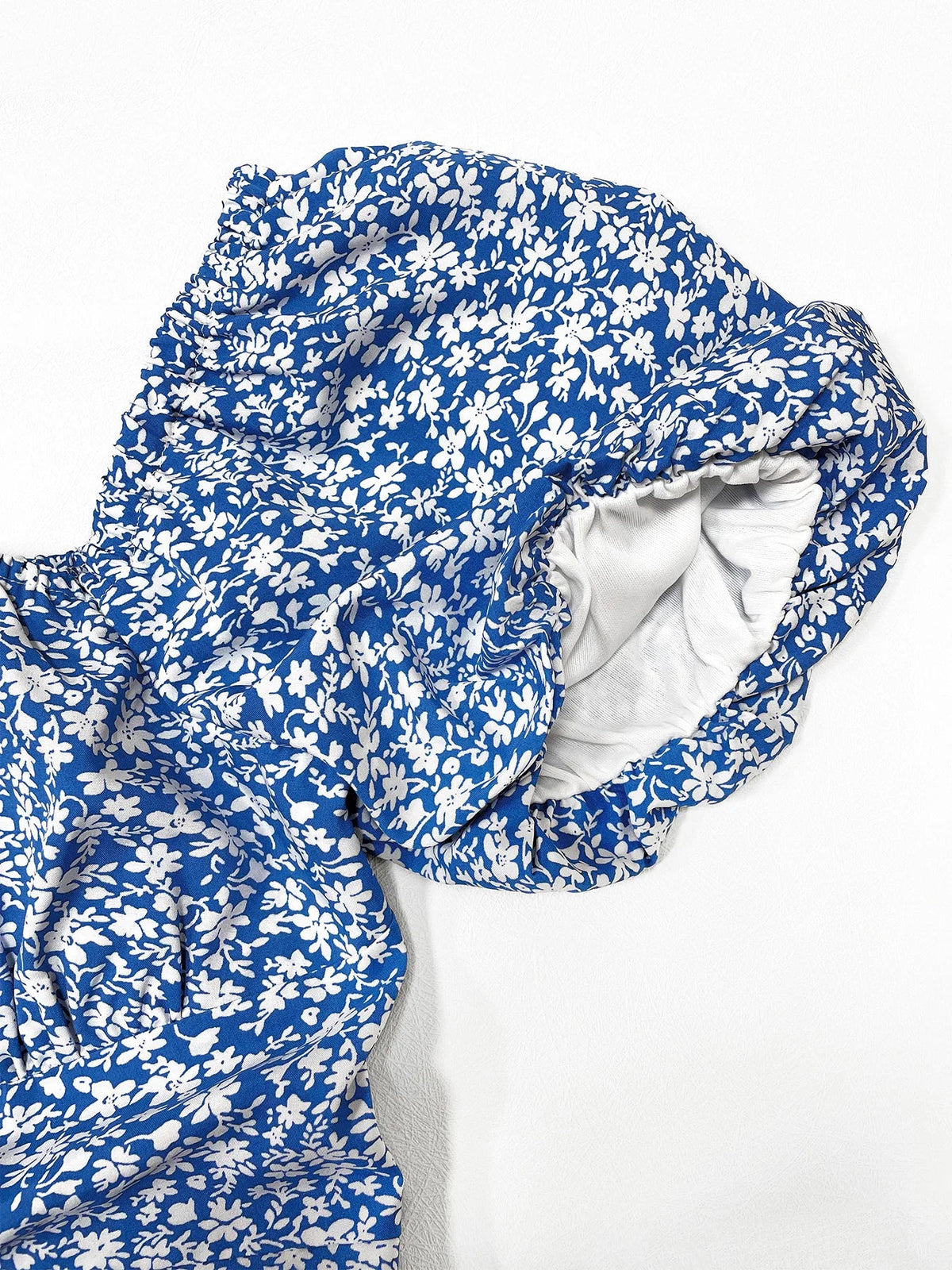 OLANE Mea Puff Sleeve Floral Dress GreenSDresses