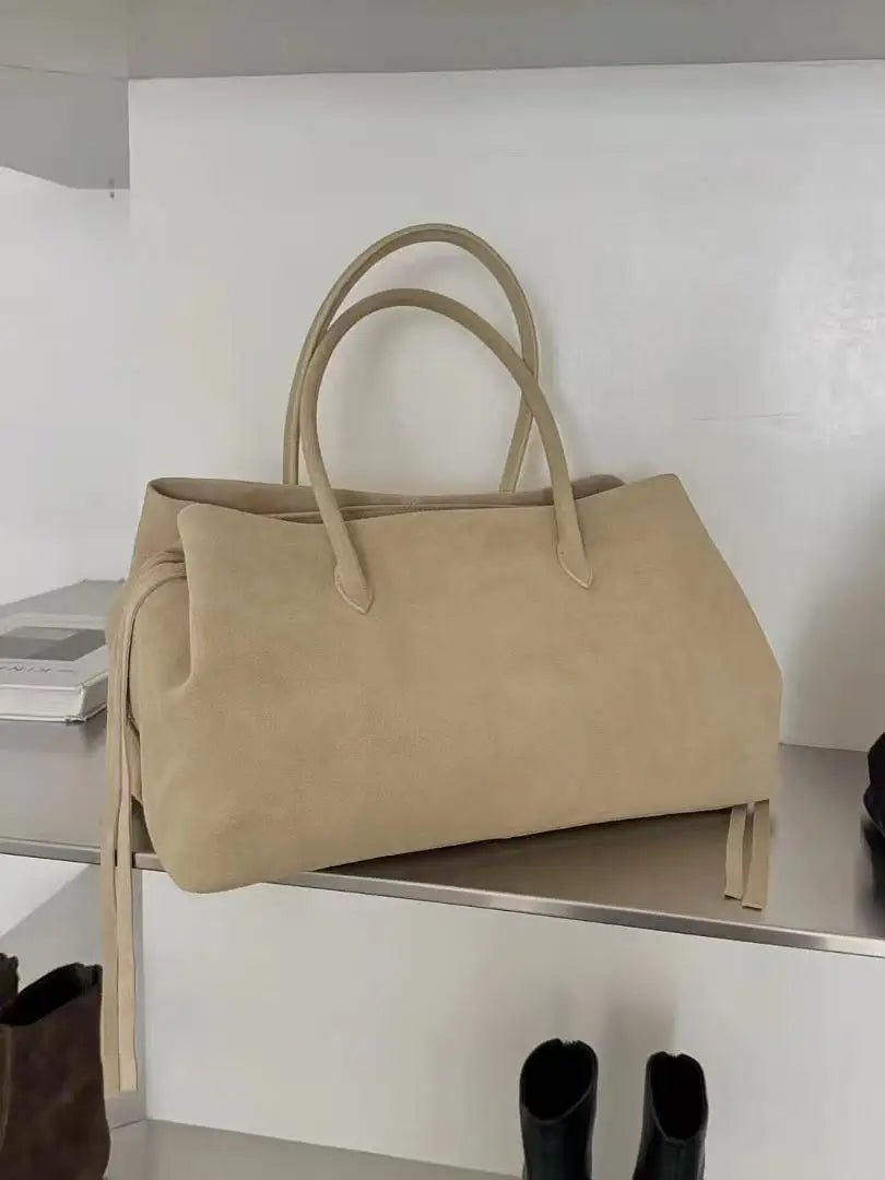 OLANE Multi-Compartment Shoulder Tote Bag BeigeLarge 38x20x23 cmWomen's Handbags