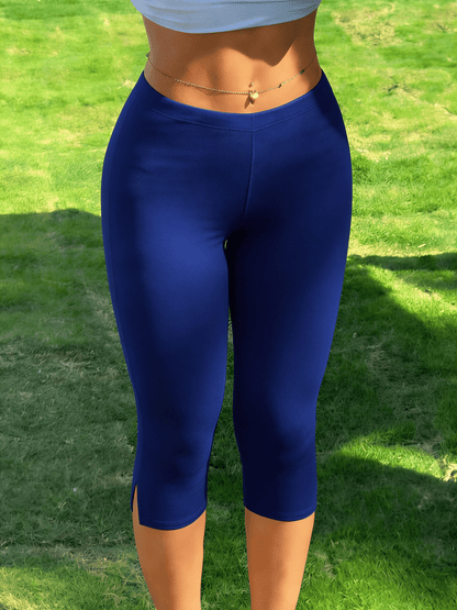 OLANE Myla Capri Leggings Royal BlueSWomen's Bottoms