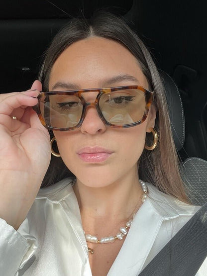 OLANE Oversized Cat-Eye Sunglasses Tortoise / OrangeSunglasses