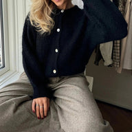 Oversized Flauschiger Strickcardigan