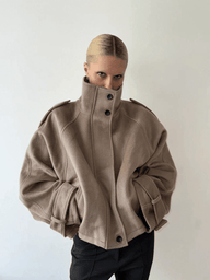 Veste col montant oversize