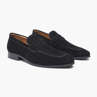 Aglaza Mocassini penny in suede retrò