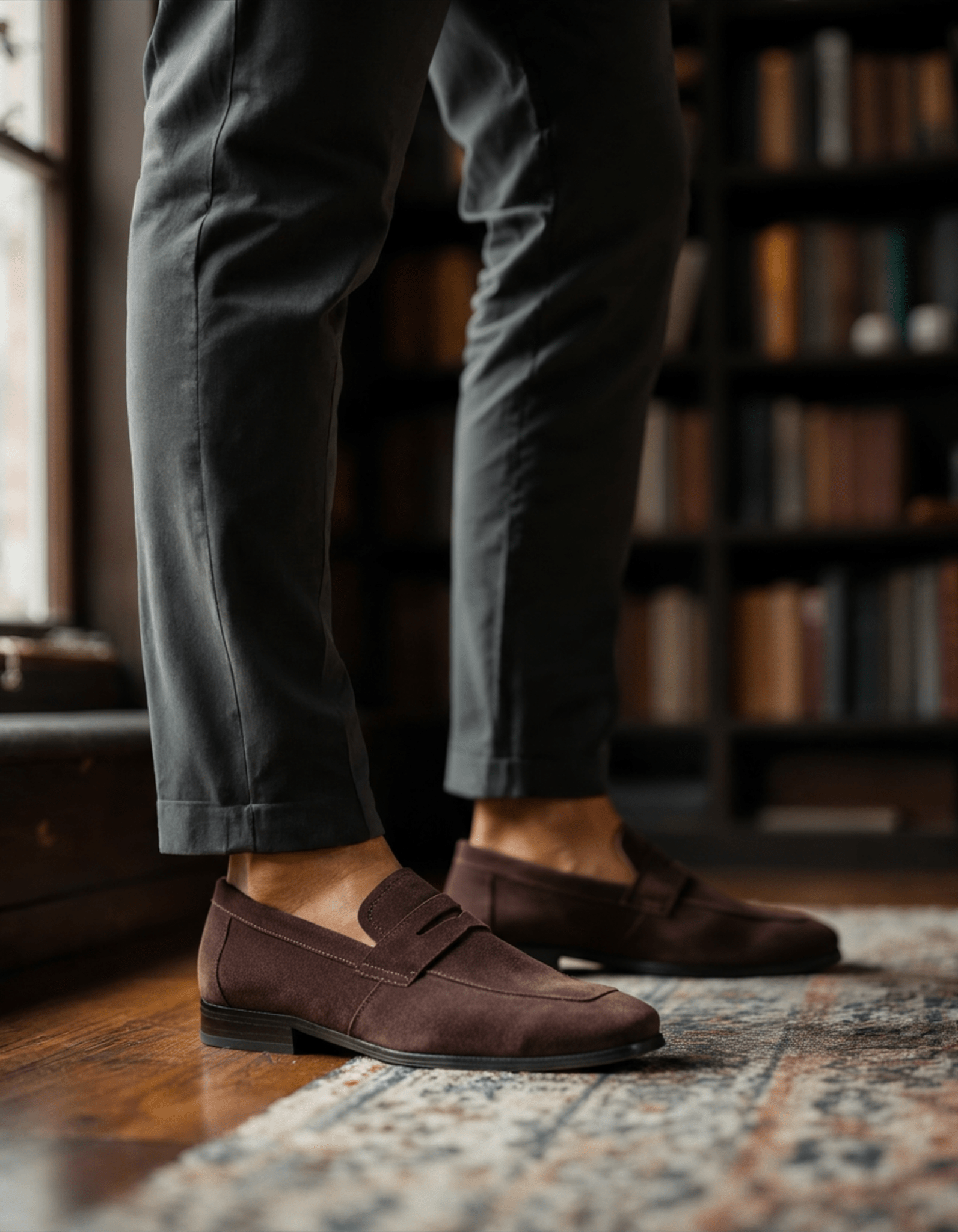 Aglaza – Retro Velours-Pennyloafer
