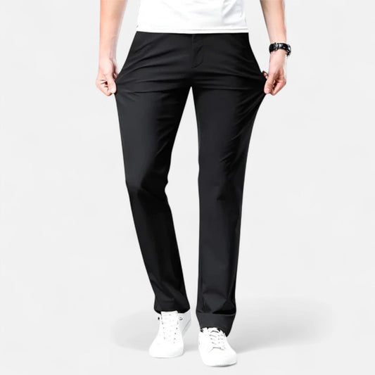 OLANE Slim - Fit Stretch Cotton Chinos BlackSMen's Bottoms