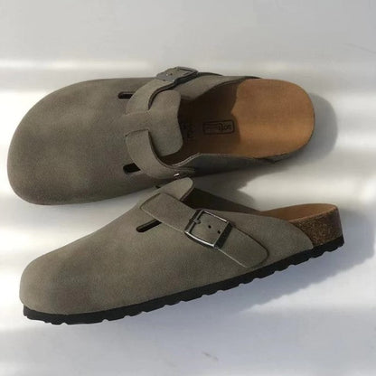 OLANE Slip-On Adjustable Buckle Clog Green35Women's Shoes