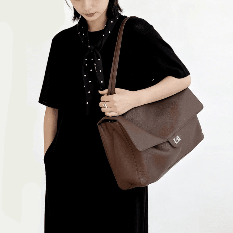 OLANE Stylish Commuting Tote Bag BrownBag