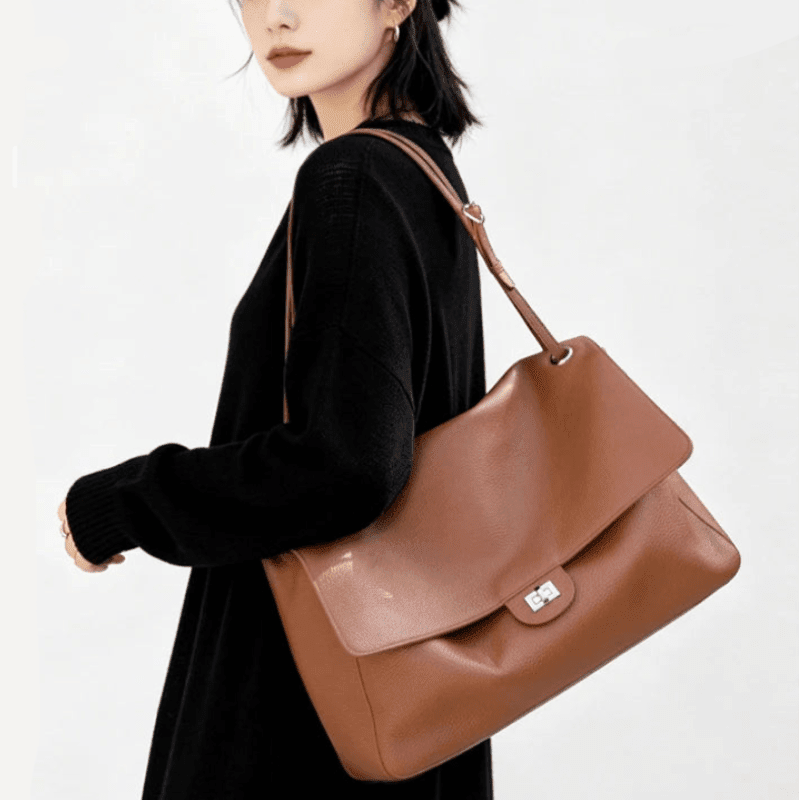 OLANE Stylish Commuting Tote Bag TanBag