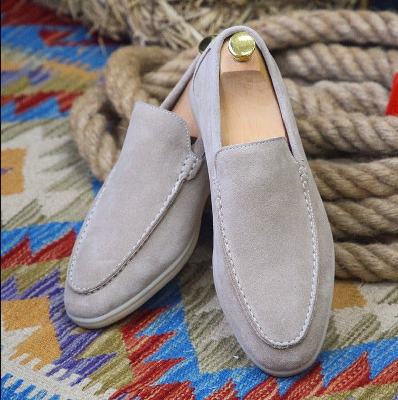 Ahela – Moderne Loafer aus Wildlederimitat zum Hineinschlüpfen