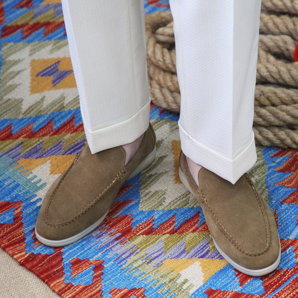 Ahela – Moderne Loafer aus Wildlederimitat zum Hineinschlüpfen