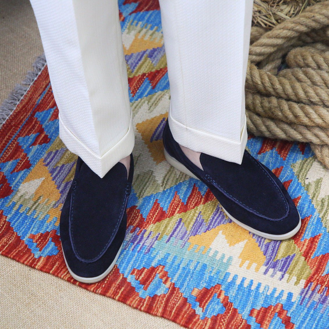 Ahela – Moderne Loafer aus Wildlederimitat zum Hineinschlüpfen