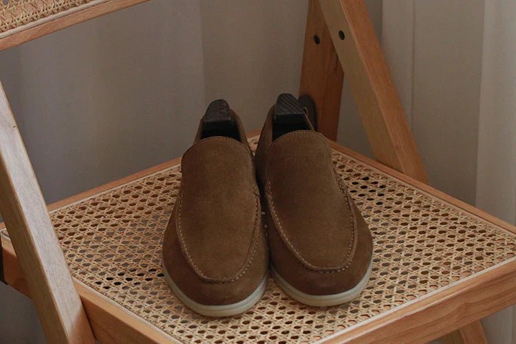 Ahela – Moderne Loafer aus Wildlederimitat zum Hineinschlüpfen