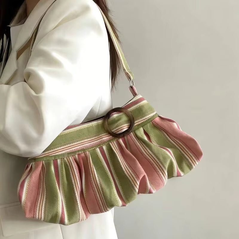 OLANE Stylish Striped Shoulder Bag Women's Handbags