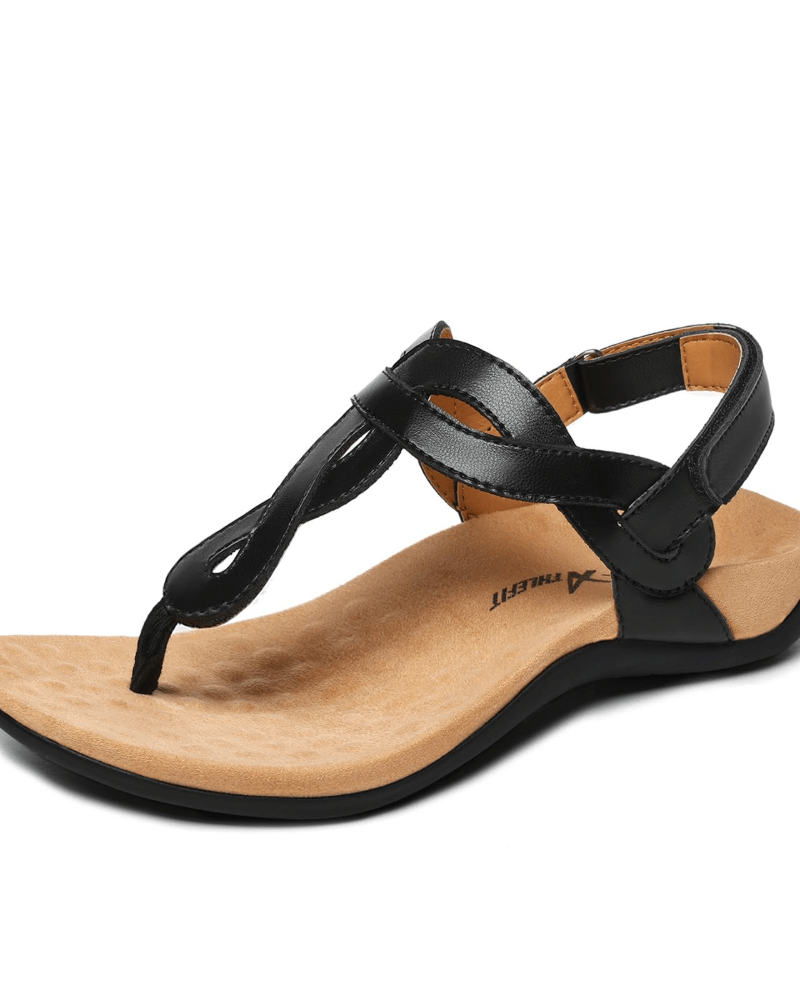 OLANE Stylish T-Strap Arch Support Sandal Blue35/5Women's Shoes