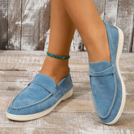 Evelyn – Kunstwildleder Slip-On Ballerinas